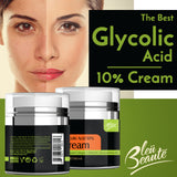 Glycolic 10% Cream – with Antioxidants, Hydrated Collagen, Olive Oil, for anti-aging fine lines, wrinkles, pores, hyperpigmentation